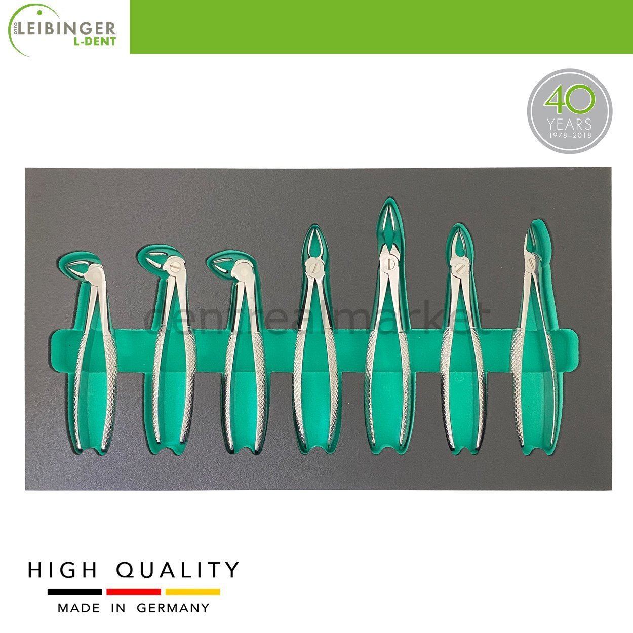 DentrealStore - Leibinger Child Tooth Extraction Forceps Kit - English Pattern