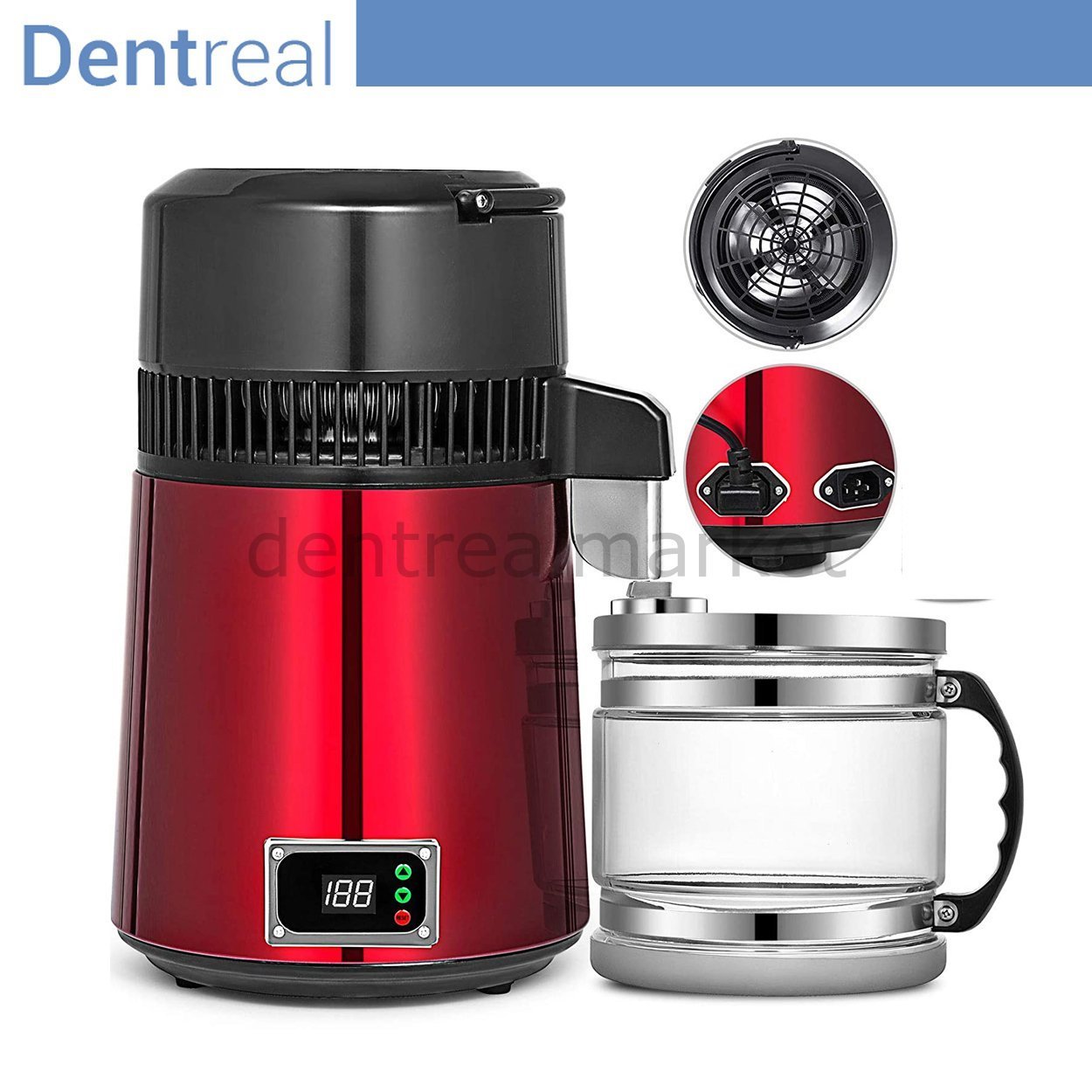 DentrealStore - Dentreal Water Distiller Machine With Termostat & MI TDS Meter