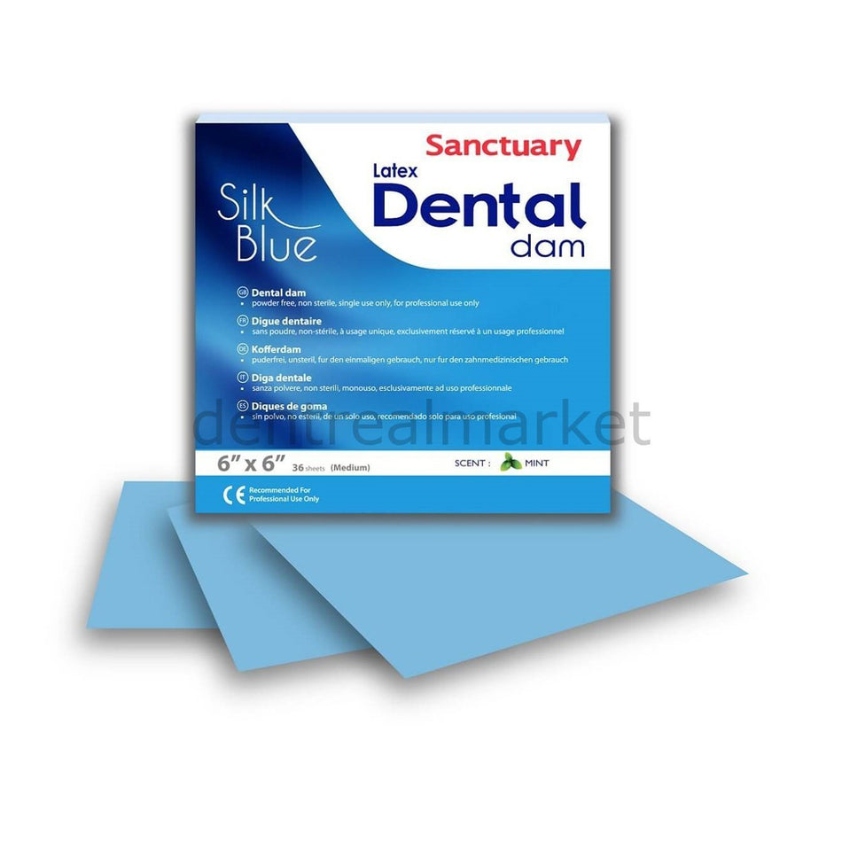 DentrealStore - Sanctuary Dental Dam Rubberdam Blue