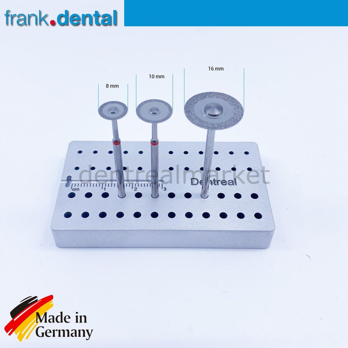 DentrealStore - Frank Dental Diamond Coated Surgical Separe Set - Diamond Cutting Disc