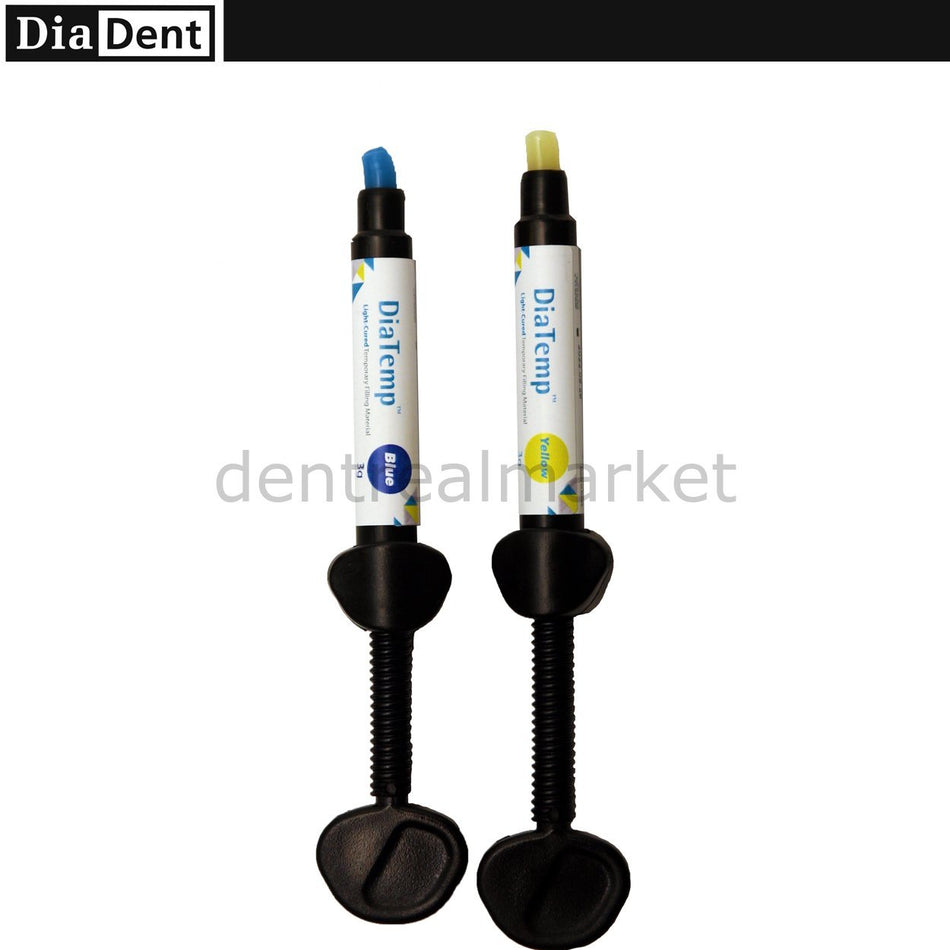 DentrealStore - Diadent Diatemp Light-Cured Temporary Restorative Material - Yellow - 3g