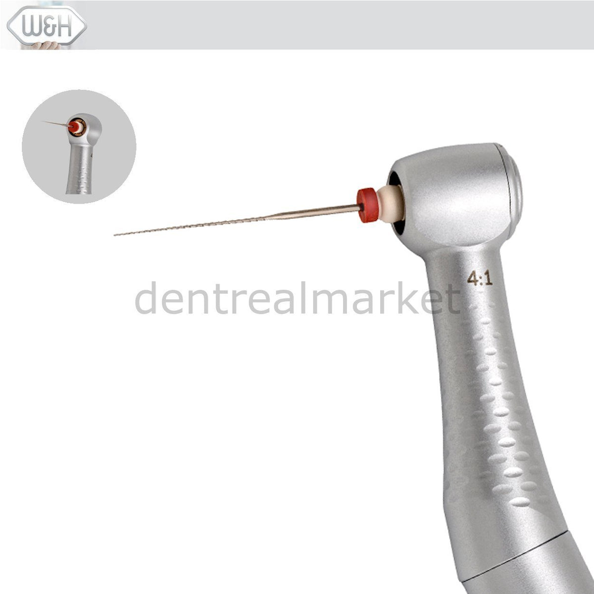 DentrealStore - W&H Dental EB-62 Endodontics Contra-angle Handle Compatible
