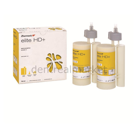 DentrealStore - Zhermack Elite HD+ Maxi Monophase Tray Impression Material - Normal Set - 2*380 ml