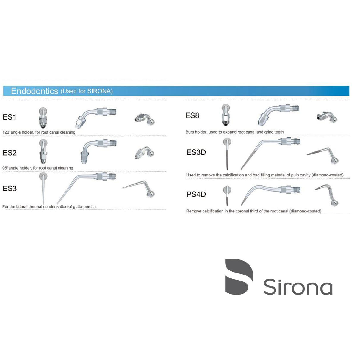 DentrealStore - Woodpecker Endodontic Scaler Tips for Sirona -Endodontic Tips for Sirona