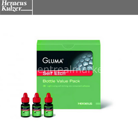 DentrealStore - Heraeus Kulzer Gluma Self Etch Adhesive Bottle Value Pack-3x4ml