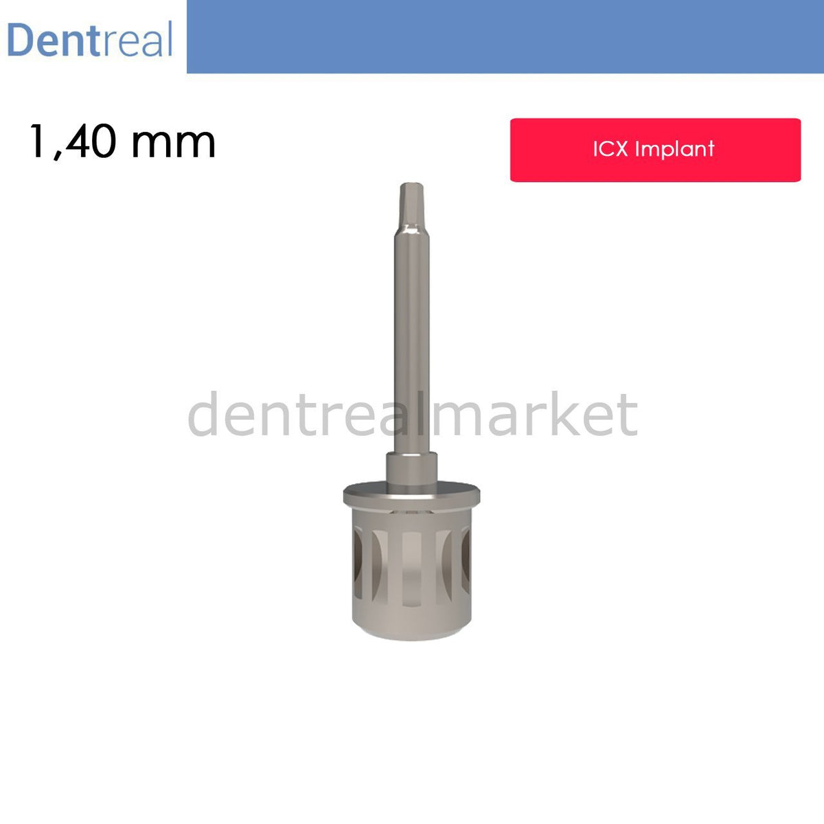 DentrealStore - Dentreal Screwdriver for ICX implant - 1,40 mm Hex Driver