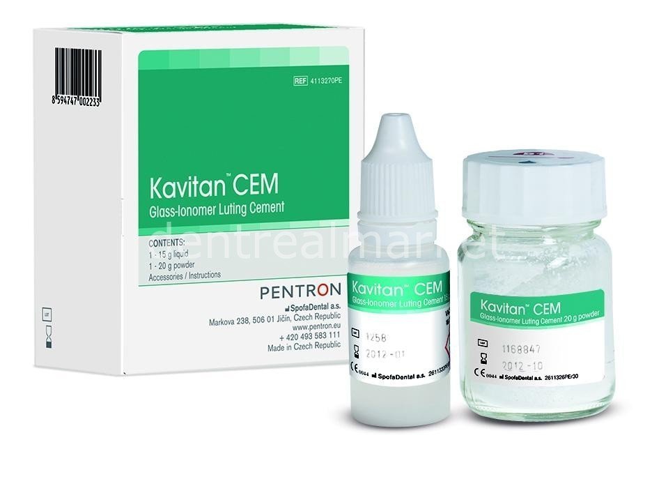 DentrealStore - Pentron Kavitan Cem Glass-Ionomer Luting Cement Kit - 100 pcs