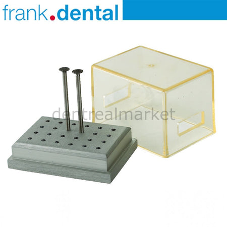 DentrealStore - Frank Dental Metal Bur Box Autoclavable for Contra-angle