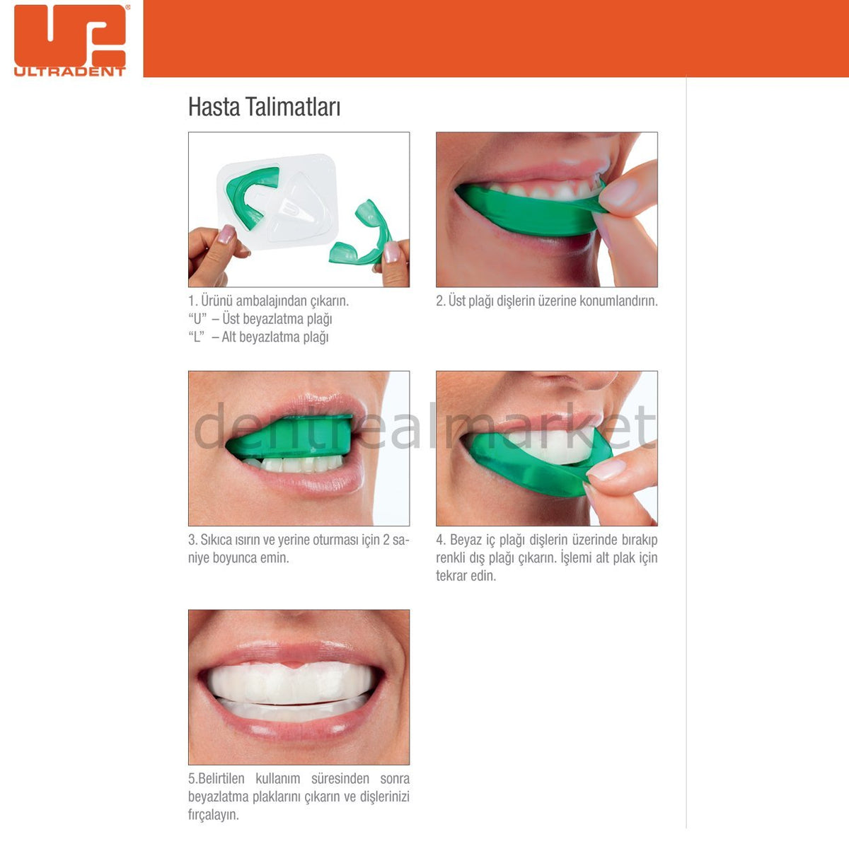 DentrealStore - Ultradent Opalescence Go Prefilled Home Whitening Trays Melon Mini Kit - %6 HP