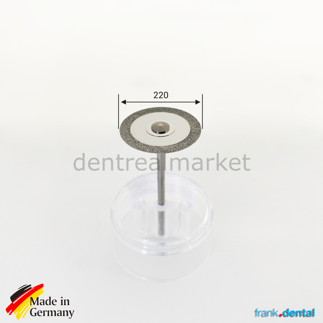 DentrealStore - Frank Dental Ortho Diamond Disc Interface Separe - 220mm Double Sided Etching