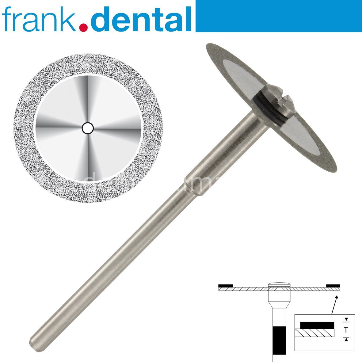 DentrealStore - Frank Dental Ortho Diamond Disc Interface Separe - Single Side Etching