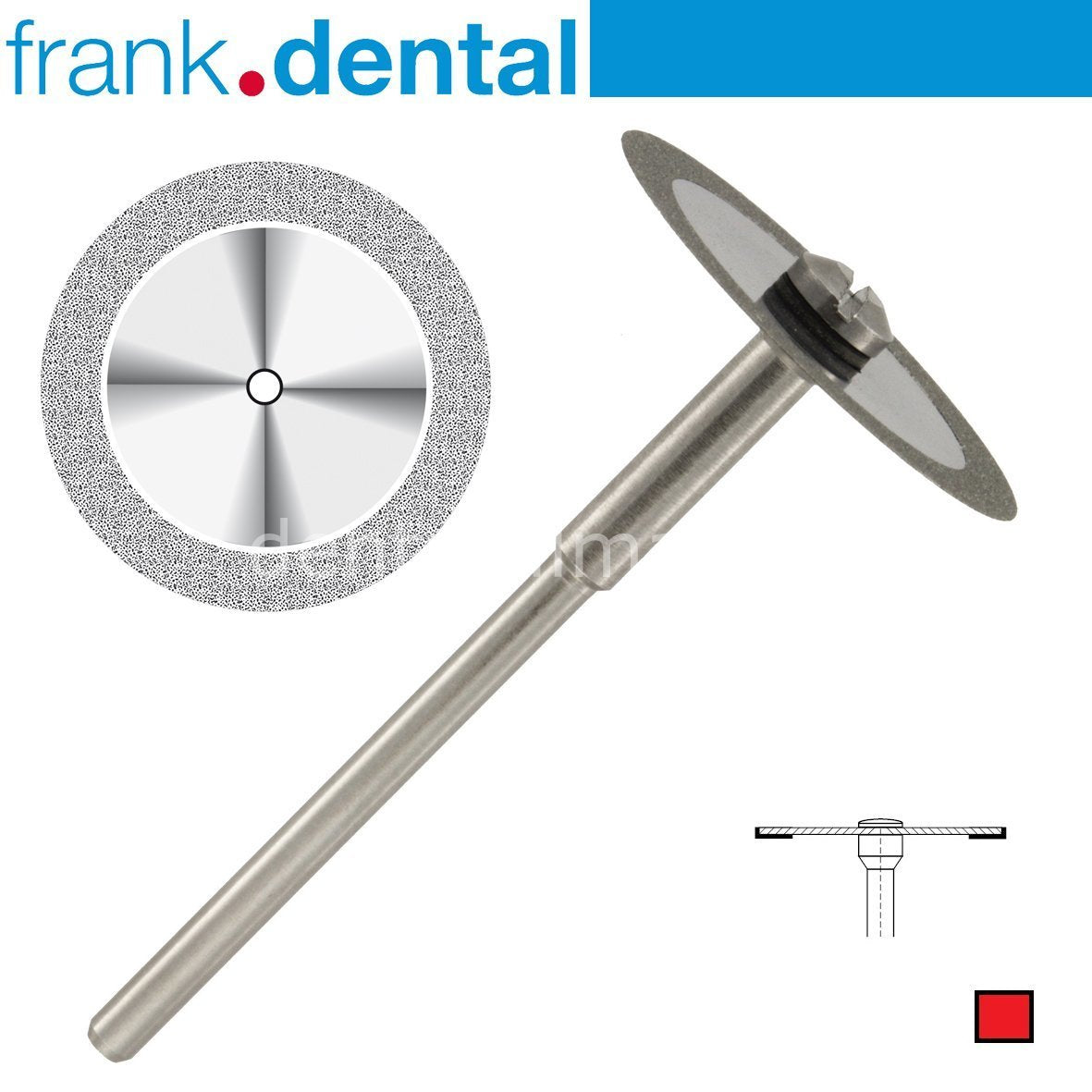 DentrealStore - Frank Dental Ortho Diamond Disc Interface Separe - Single Side Etching