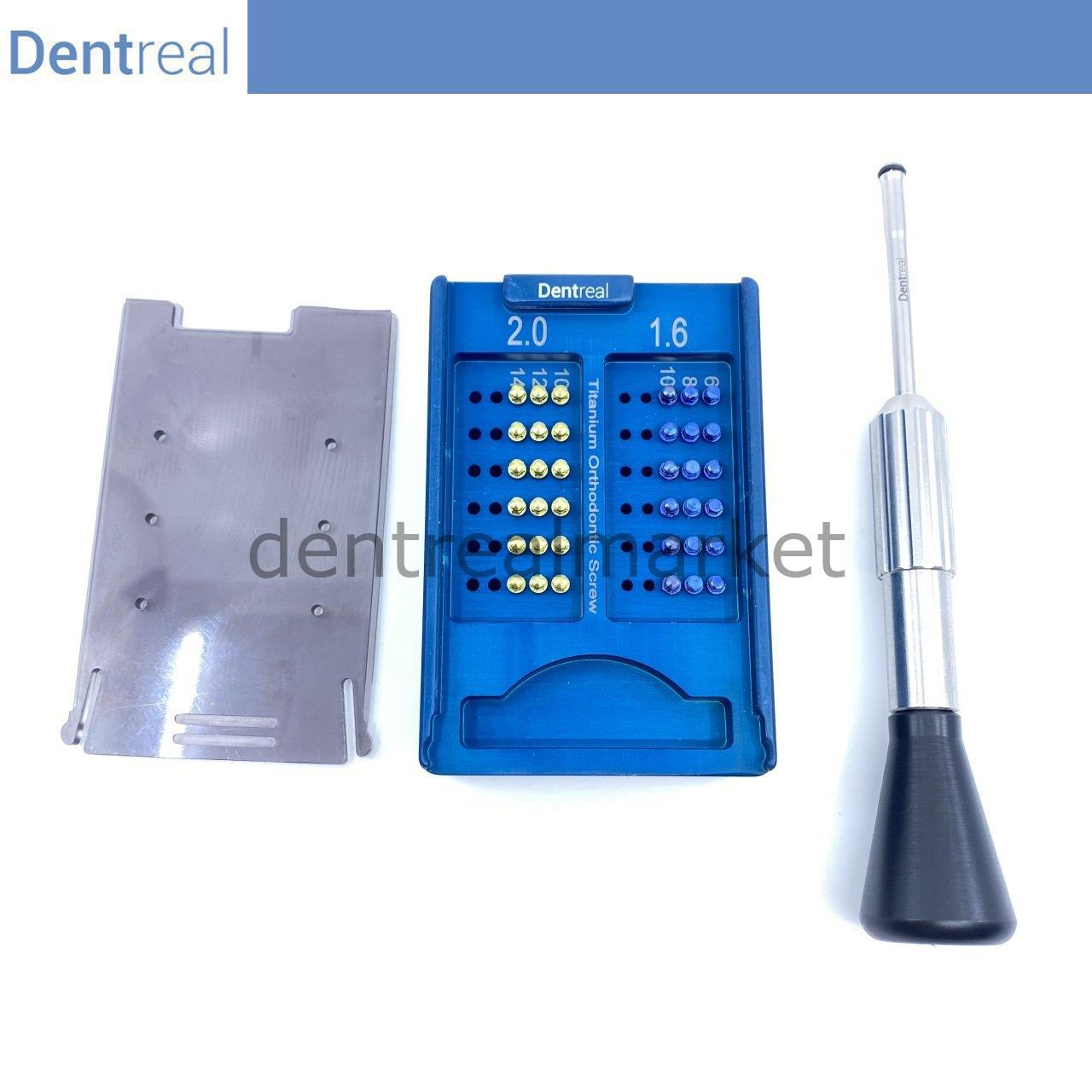 DentrealStore - Dentreal Orthofix Titanyum Orthodontic Mini Screw Full Pro Kit - Orthodontic Mini Implant