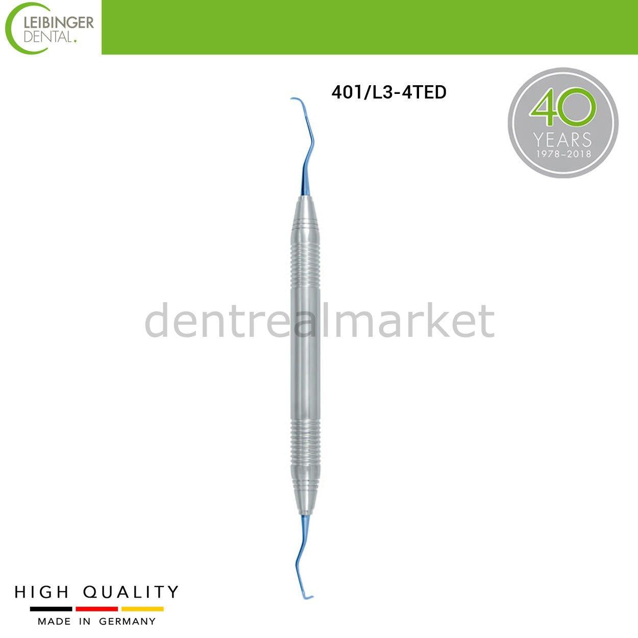 DentrealStore - Leibinger Titanium Curette L3-4T-ED - Implant Removal Curette