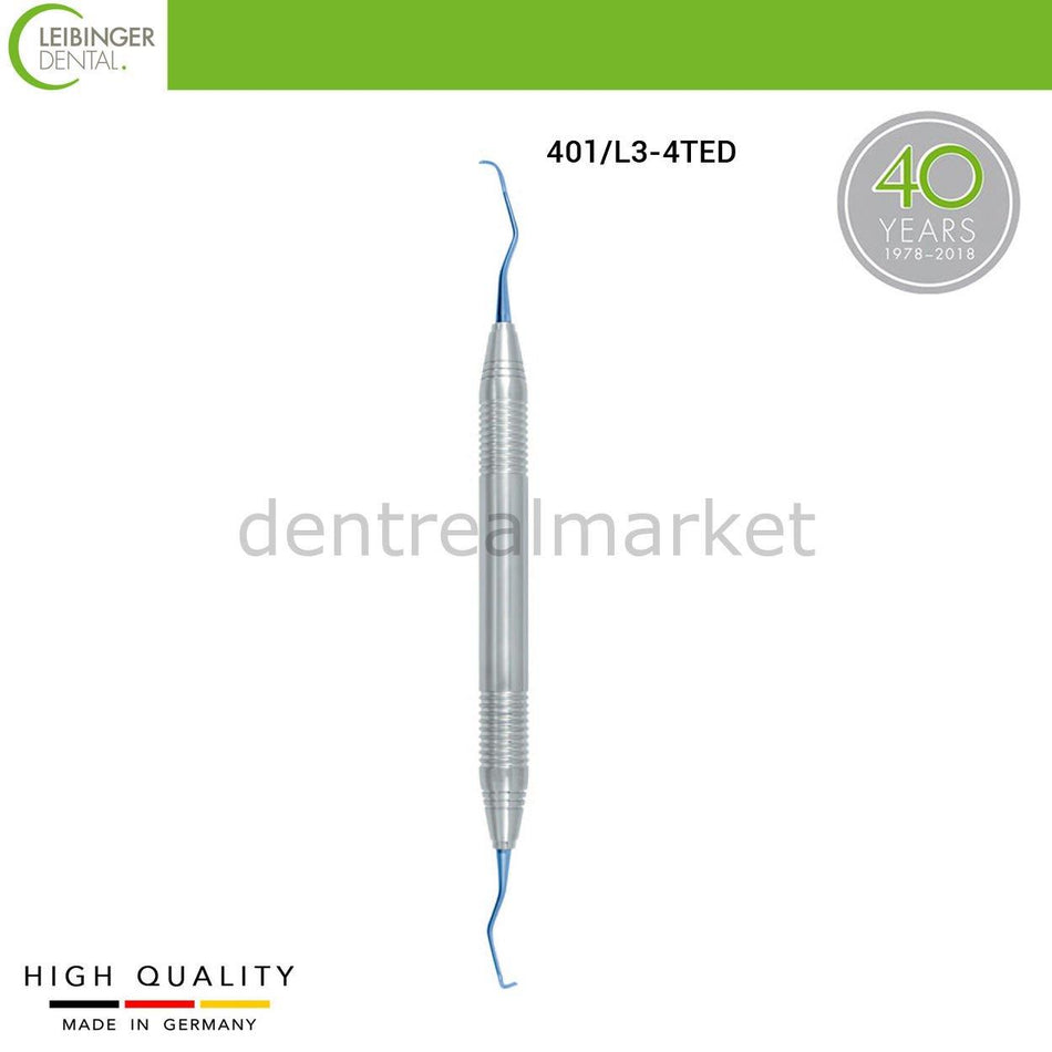 DentrealStore - Leibinger Titanium Curette L3-4T-ED - Implant Removal Curette