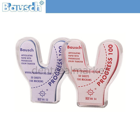 DentrealStore - Bausch Progress Articulation Paper U Form - Horseshoe - 100 Mic