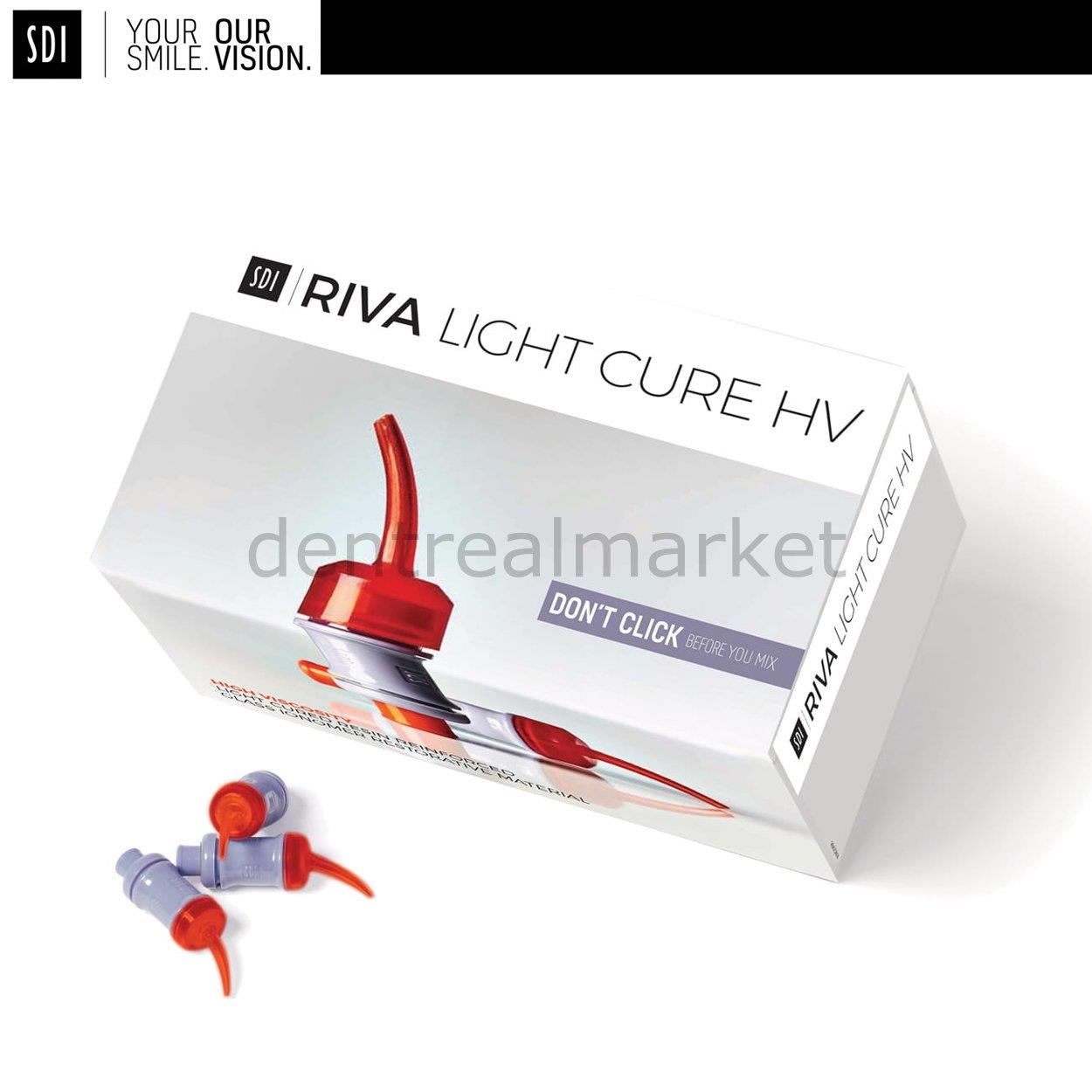 DentrealStore - Sdi Dental Riva Light Cure HV - Light Cured Resin Reinforced Glass Ionomer Restorative Material - A2