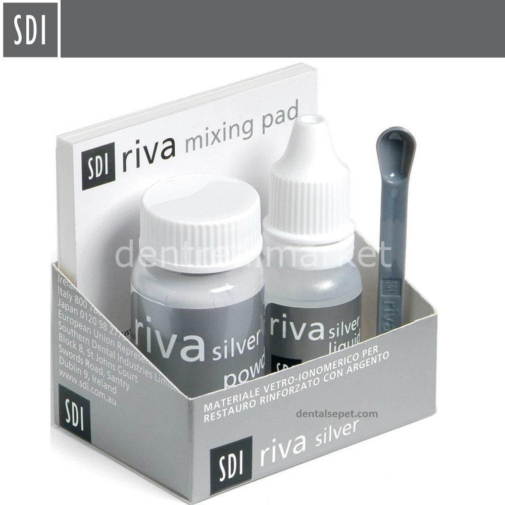 DentrealStore - Sdi Dental Riva Silver Mercury-Free Restorative Material Powder&Liquid Kits