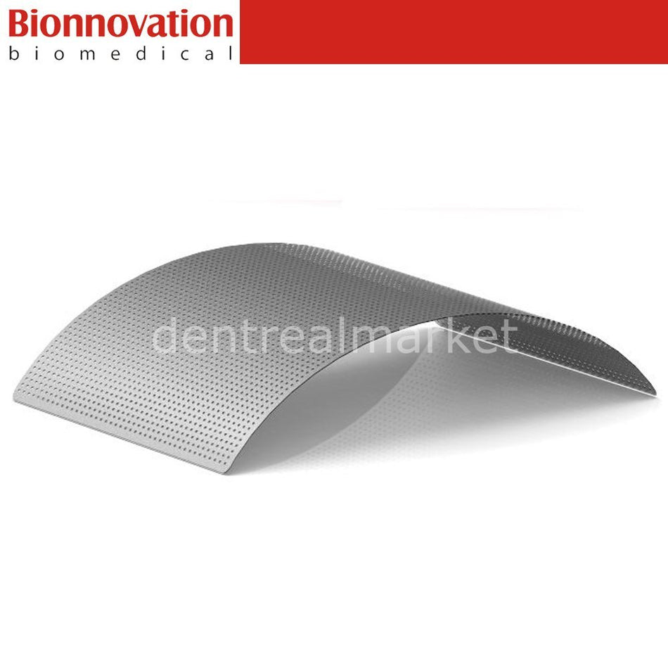 DentrealStore - Bionnovation Surgitime Titanium Mesh - Non Absorbable Titanium Membrane - 34x25 mm - 0,15 mm Hole