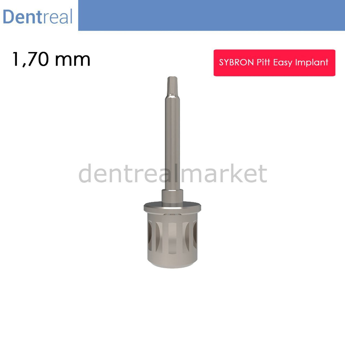DentrealStore - Dentreal Screwdriver for Sybron Pitt Easy Implant - 1,70 mm Hex Driver