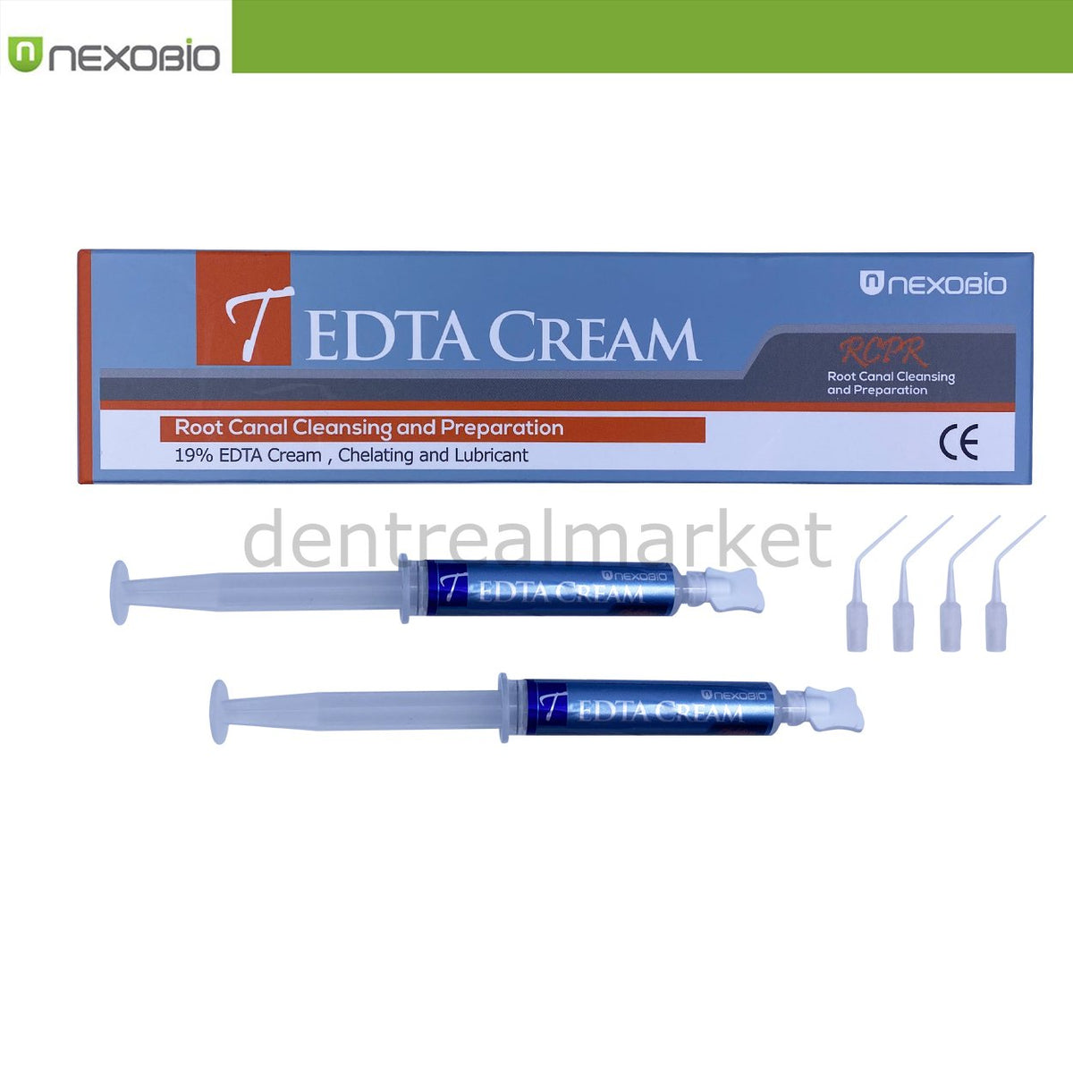 DentrealStore - Nexobio T-Edta Cream - Edta Gel - 2*7gr