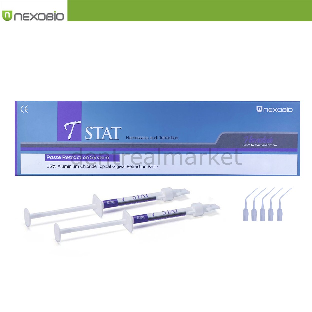 DentrealStore - Nexobio T-Stat Retraction Paste and Bleeding Stopper