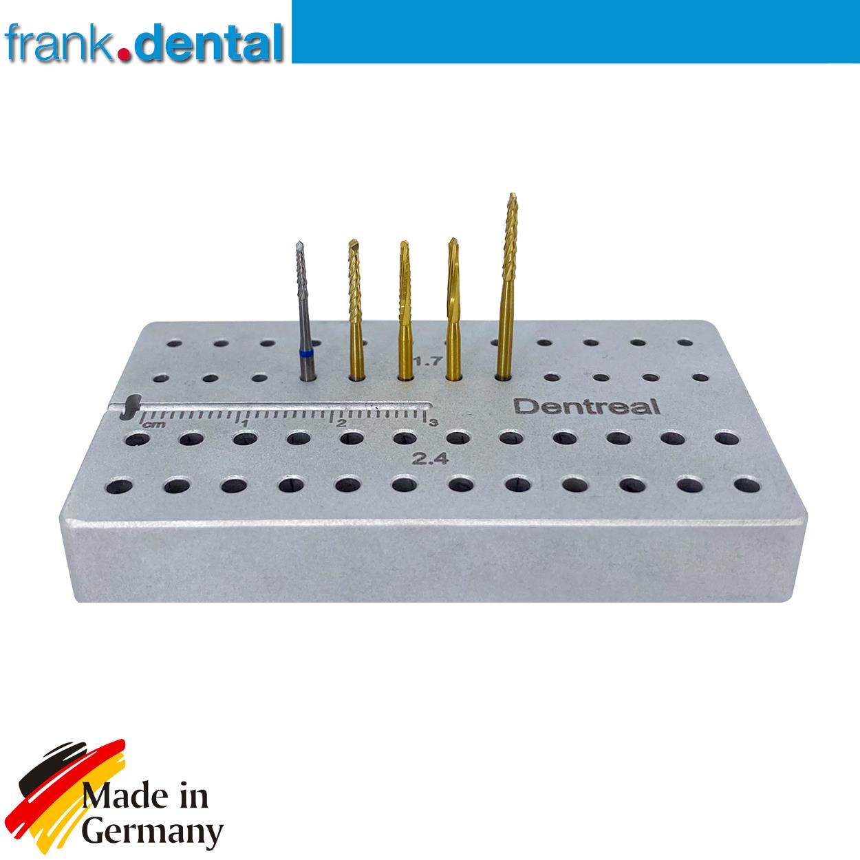 DentrealStore - Frank Dental Titanium Root Separation - Bone Cutting Lindemann Bur Set