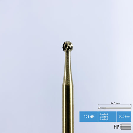 DentrealStore - Frank Dental Titanium Coated Carbide Surgery Bur - 141A HP