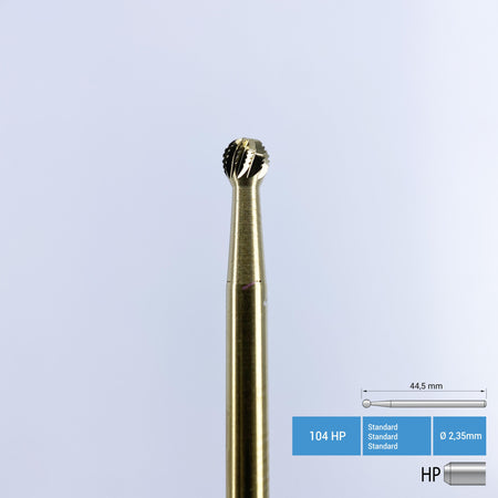 DentrealStore - Frank Dental Titanium Coated Carbide Surgery Bur - 141A HP