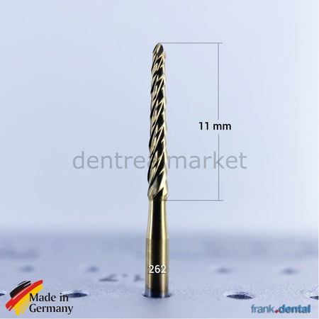 DentrealStore - Frank Dental Titanium Carpide Lindemann Surgical Bur - 262 FGXL