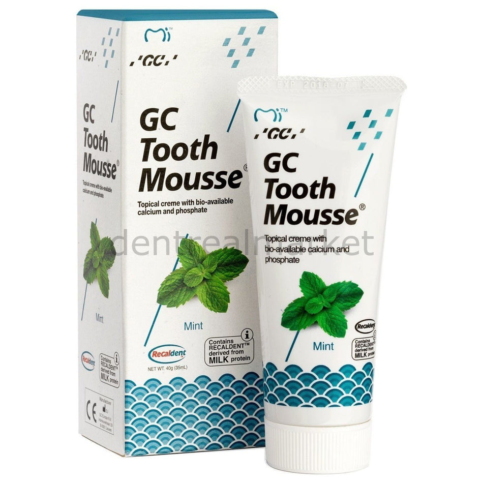 DentrealStore - Gc Dental Tooth Mousse Topical Cream 40 g -With Mint