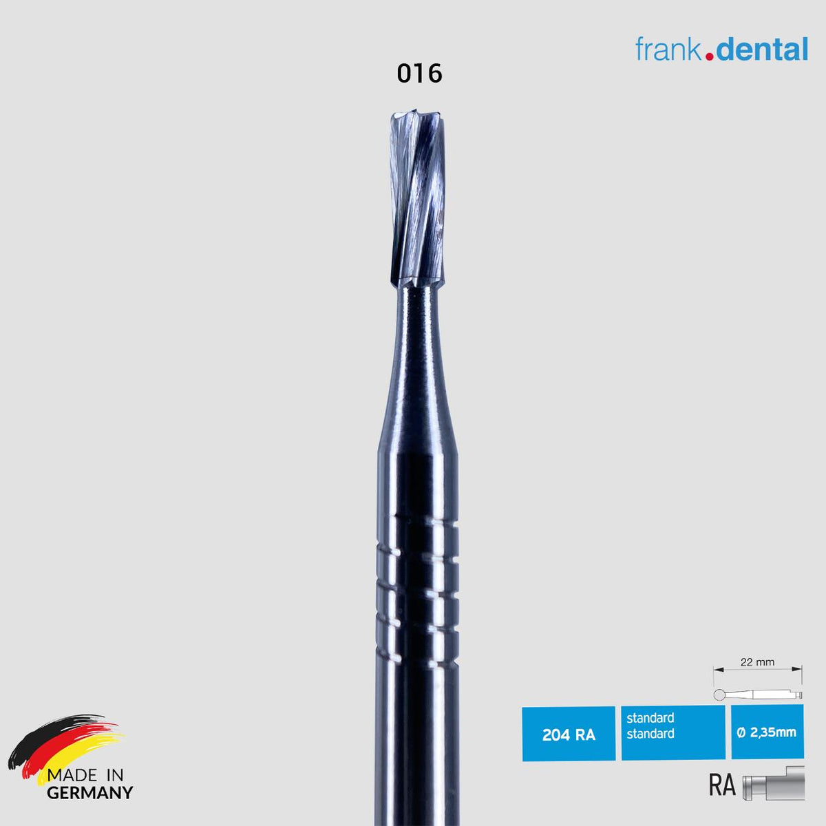 DentrealStore - Frank Dental Tungsten Carpide Bur - C.21RA - for Contra-Angle - 5 Piece