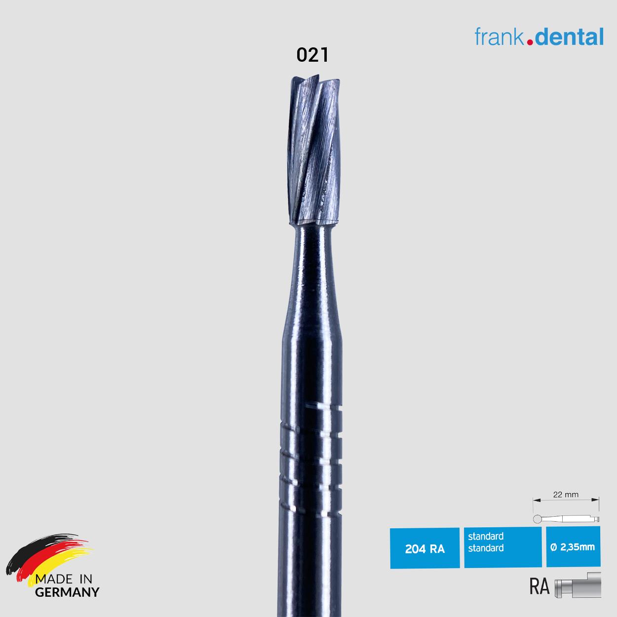 DentrealStore - Frank Dental Tungsten Carpide Bur - C.21RA - for Contra-Angle - 5 Piece