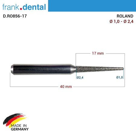 DentrealStore - Dentreal Diamond Milling Drill 1.2 mm - for Roland Milling Machine