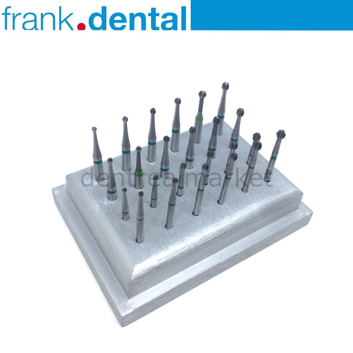 DentrealStore - Frank Dental Tungusten Carpide Burs Set - Contra- Angle & High Speed Handpiece