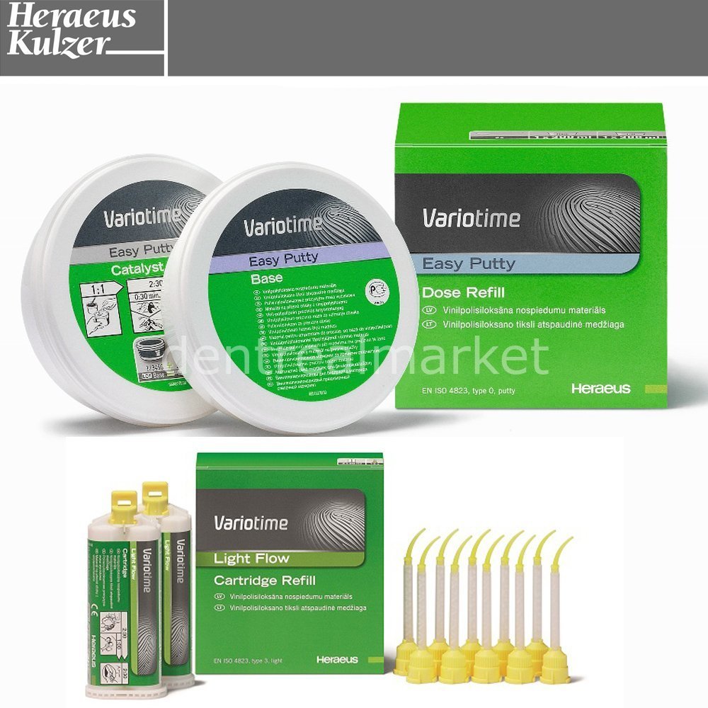 DentrealStore - Heraeus Kulzer Variotime Easy Putty & Flow Impression Material Set