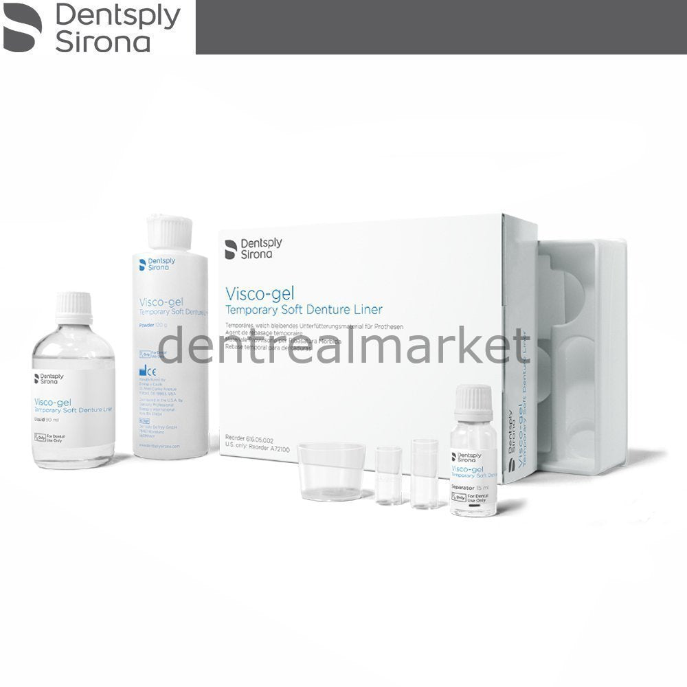 DentrealStore - Dentsply-Sirona Visco-gel Tissue Conditioner and Temporary Soft Liner Complete Kit
