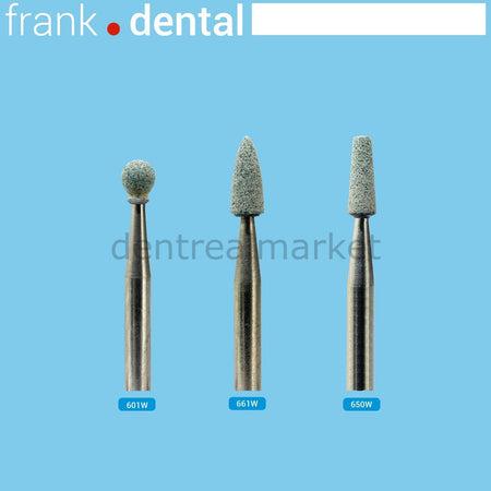 DentrealStore - Frank Dental Green Stone Polishing Burs - 5 pcs Finish Ceramics